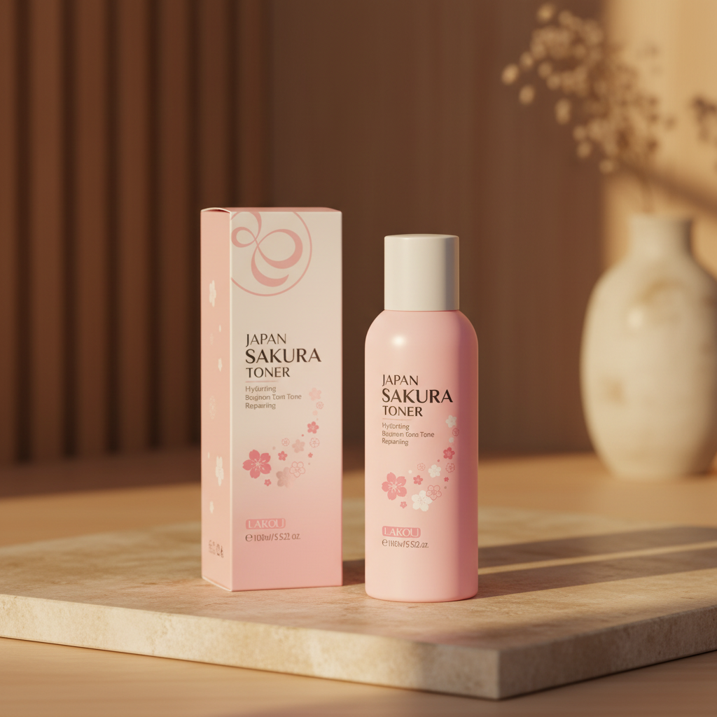 LAIKOU Cherry Blossoms Sakura Toner
